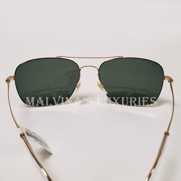 GUCCI SUNGLASSES GG0503S 003 MENS GOLD METAL AVIATOR INTERLOCKING G LOGO - Picture 6 of 12